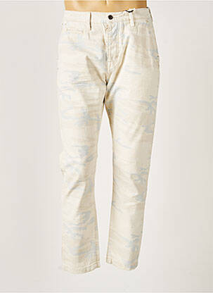 Pantalon droit taille normale taille normale beige SCOTCH & SODA homme