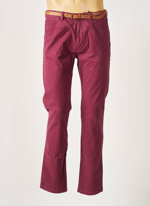 Pantalon droit violet SCOTCH & SODA pour homme
