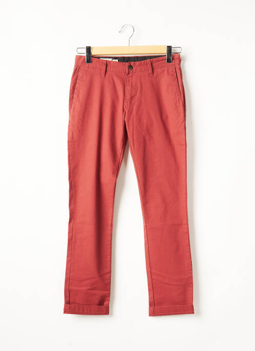 Pantalon chino rouge VOLCOM pour homme