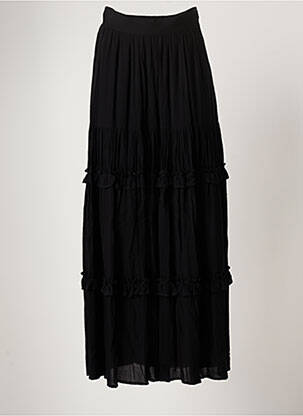 Jupe longue coupe droite noir MARGAUX LONNBERG femme