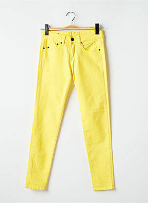 Pantalon slim stretch taille normale jaune CORLEONE femme
