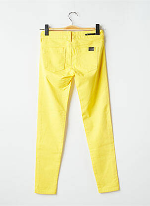 Pantalon slim stretch taille normale jaune CORLEONE femme
