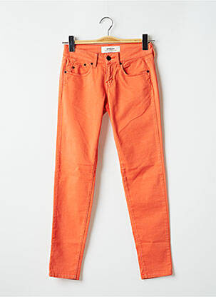 Pantalon slim stretch taille normale orange CORLEONE femme