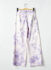 Pantalon droit violet FIVE pour femme seconde vue