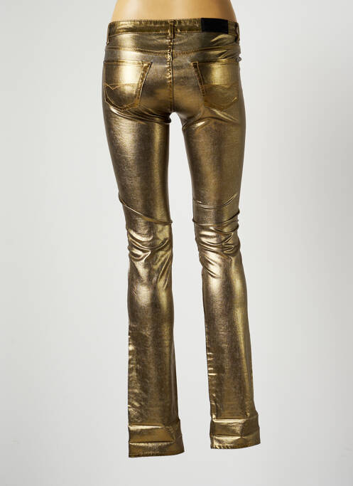 Pantalon droit jaune RENHSEN pour femme