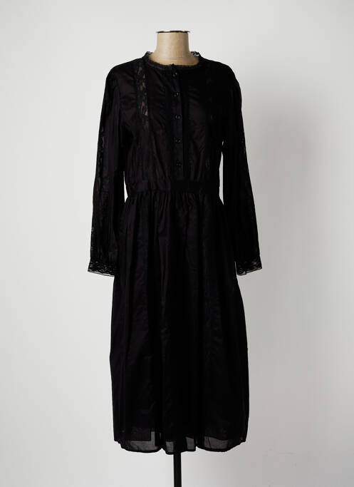 Robe mi-longue noir DIXIE pour femme