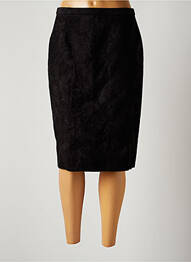 Jupe mi-longue coupe droite noir PAUPORTÉ femme
