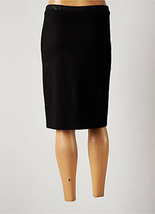 Jupe mi-longue coupe droite noir GUY DUBOUIS femme