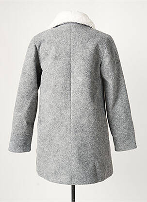 Manteau long coupe droite sans capuche gris MINUIT SUR TERRE femme