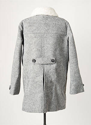 Manteau long coupe droite sans capuche gris MINUIT SUR TERRE femme