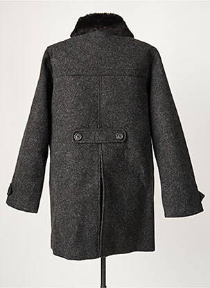 Manteau long coupe droite sans capuche gris MINUIT SUR TERRE femme