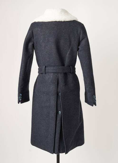 Manteau long bleu MINUIT SUR TERRE pour femme