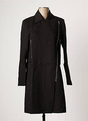 Manteau long noir ARELINE pour femme