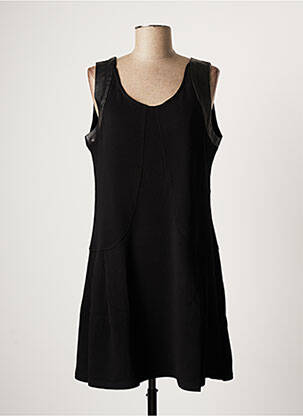 Robe courte sans manche sans manche noir ARELINE femme