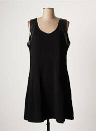 Robe courte sans manche sans manche noir ARELINE femme
