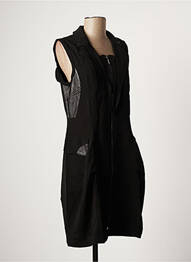 Robe mi-longue sans manche sans manche noir ARELINE femme