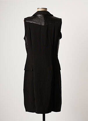 Robe mi-longue sans manche sans manche noir ARELINE femme