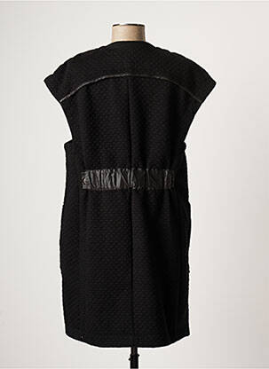 Robe courte sans manche sans manche noir ARELINE femme
