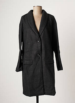 Manteau long gris ARELINE pour femme