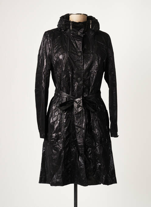 Trench poches sans capuche noir ARELINE femme