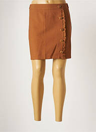 Jupe courte doublure marron EMMA ELLA femme