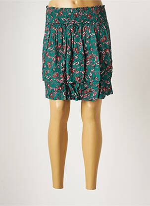 Jupe courte coupe droite vert AN' GE femme