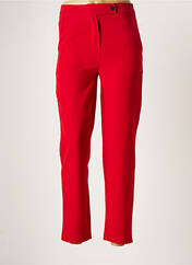Pantalon droit rouge ADILYNN pour femme seconde vue