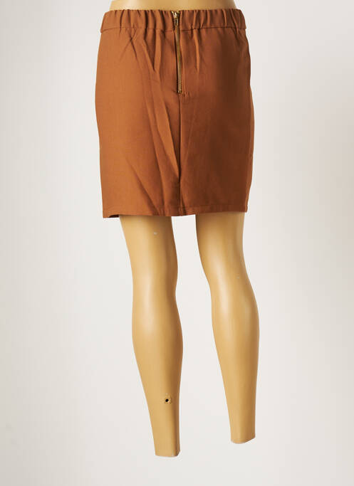Jupe courte marron EMMA ELLA pour femme