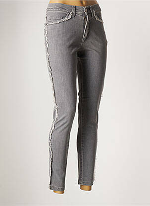 Jeans coupe slim gris AQUAJEANS pour femme