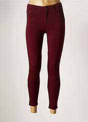 Pantalon slim rouge LEO & UGO pour femme seconde vue