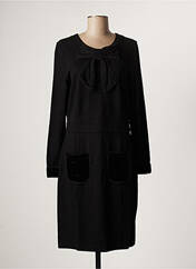 Robe mi-longue noir LEO & UGO pour femme seconde vue