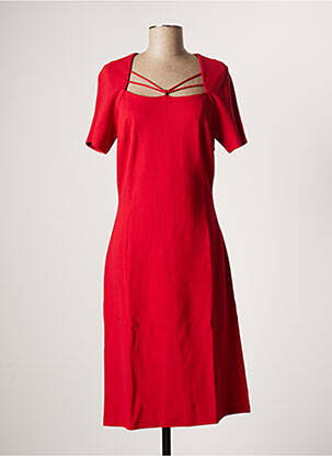 Robe mi-longue rouge EVA KAYAN pour femme
