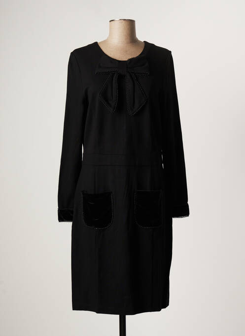 Robe mi-longue noir LEO & UGO pour femme