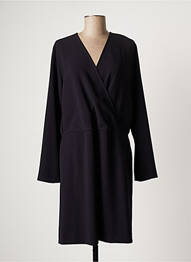 Robe mi-longue manches longues manches longues noir HARTFORD femme