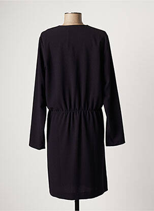 Robe mi-longue manches longues manches longues noir HARTFORD femme
