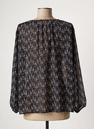 Blouse imprimé fleurs manches longues noir ATHÉ femme