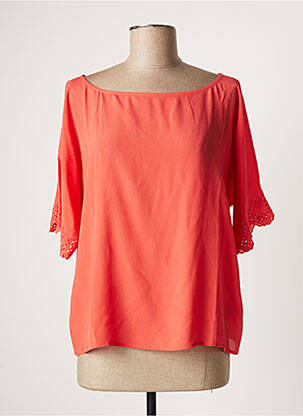 Blouse manches courtes manches courtes orange ATHÉ femme