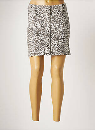 Jupe courte poches gris DENIM STUDIO femme