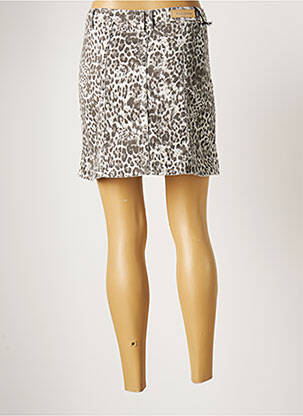 Jupe courte poches gris DENIM STUDIO femme