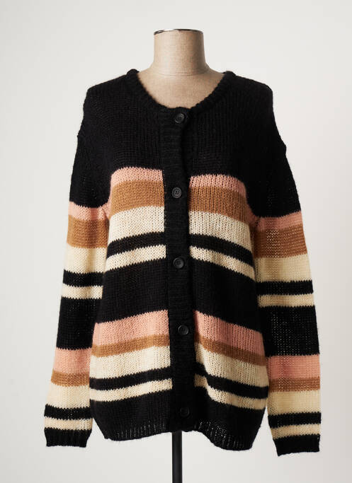 Gilet manches longues stretch noir FIVE femme