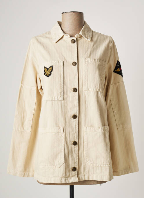 Veste casual coupe droite beige FIVE femme