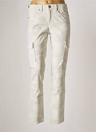 Pantalon cargo poches taille normale gris DENIM STUDIO femme