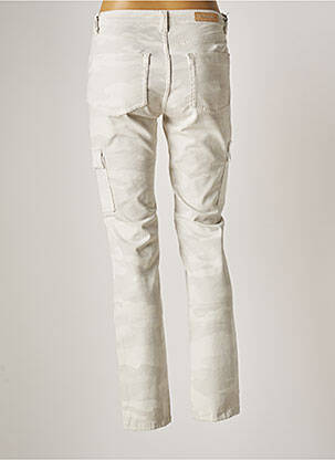 Pantalon cargo poches taille normale gris DENIM STUDIO femme