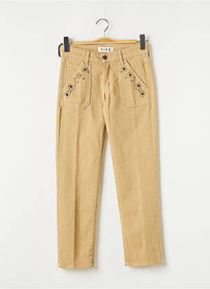 Pantalon 7/8 beige FIVE femme