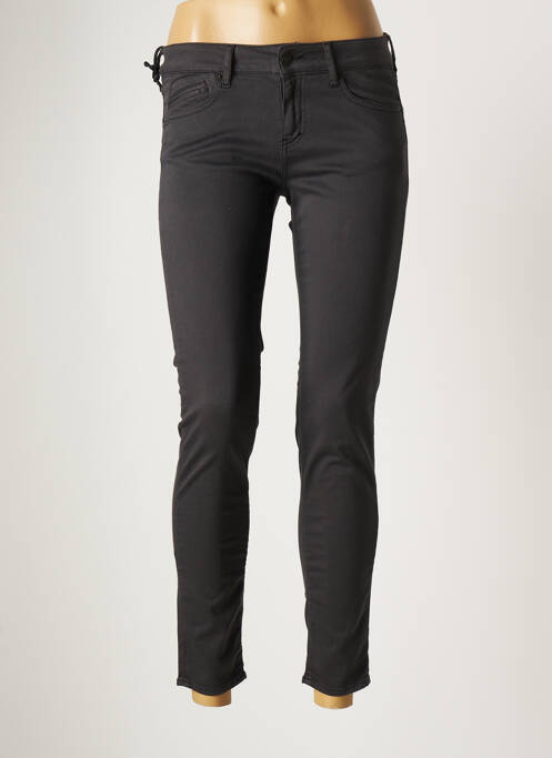 Pantalon 7/8 stretch taille basse gris FIVE femme