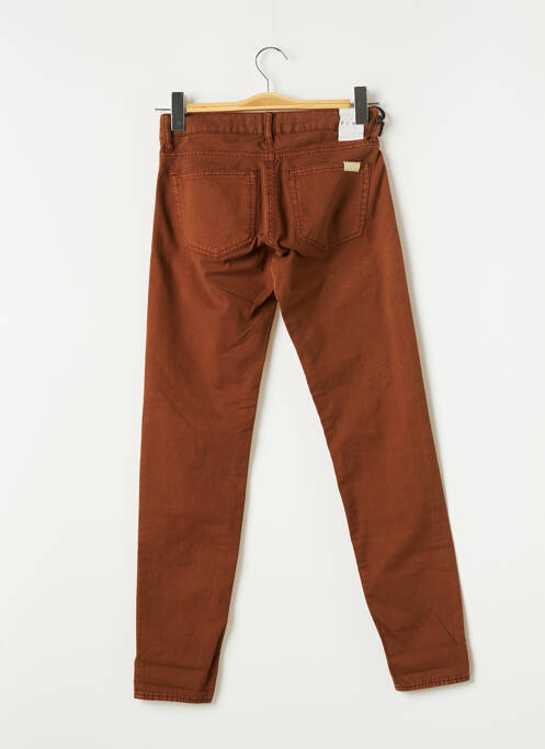 Jeans coupe slim marron FIVE femme