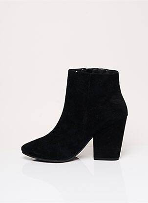 Bottines/boots nubuck talon de 7 à 9cm noir ESSENTIEL femme