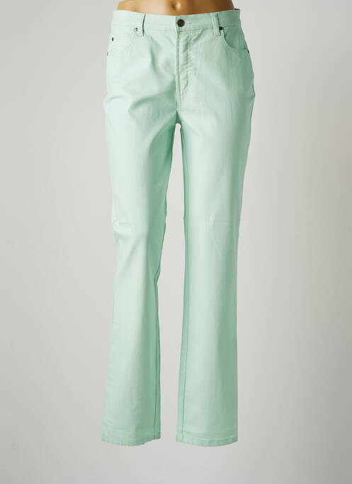 Pantalon droit vert K'TENDANCES pour femme