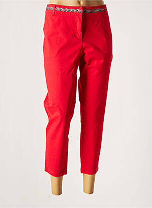 Pantalon 7/8 rouge FREDA pour femme