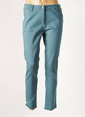 Pantalon chino bleu AGATHE & LOUISE pour femme seconde vue